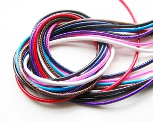 Polyester Kordel 3mm Korean Wax Cord Polyesterschnur 2 Meter SERAJOSY - Bild 1 von 2