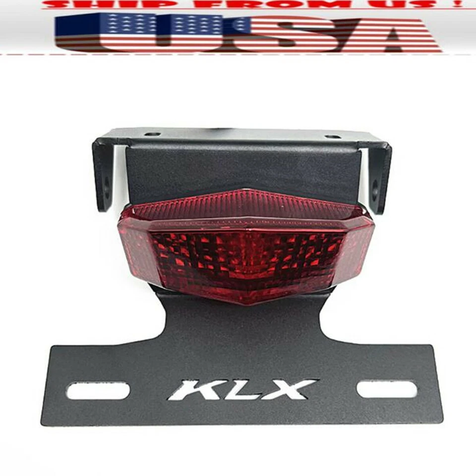 Eliminador de guardabarros trasero LED rojo para KAWASAKI KLX 150 125 Foto 1 de 4