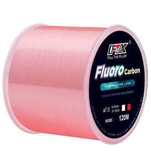 120M Fluorocarbon Coating Fishing Line 7.15LB-45LB Carbon Fiber Leader Line