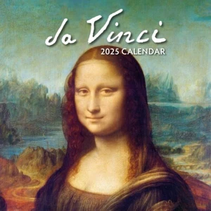 Da Vinci - 2025 Square Wall Calendar Fine Art 16 Months Premium New Year Planner - Picture 1 of 4
