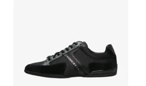 HUGO BOSS Mens Black Spacit Low Trainers UK 7 BNIB