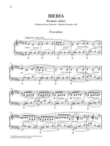 Isaac Albeniz Iberia - Erstes Buch Klavier solo