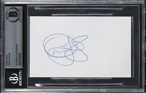 Lakers Derek Fisher Authentic Signed 3x5 Index Card Autographed BAS Slabbed - Picture 1 of 2