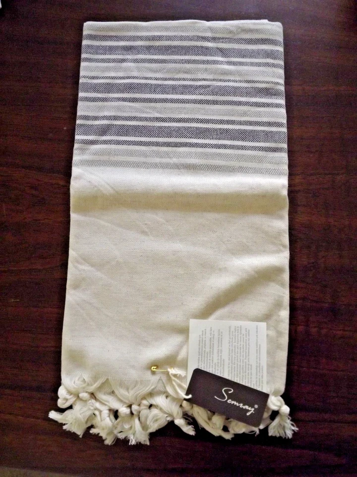 Toalla de Algodón Turco Peshtemal Telar a Mano Playa Baño Pestemal X Toalla Grande Foto 1 de 3