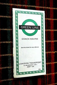 Green Line Map 1966. 865/2471S/250M London Transport Bus Coach. Perfect - Picture 1 of 4