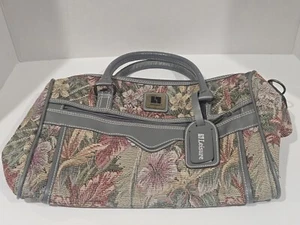 Vintage Leisure Weekender Bag Carry On Luggage Floral *No Long Strap* - Picture 1 of 7