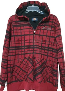 Dickies Hoodie Jacke Gr. XL 18-20 Jugend Burgund Fronttaschen Full Zip Baumwolle - Bild 1 von 12
