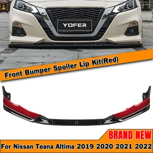 Für Nissan Teana Altima 2019-2022 Frontstoßstange Spoiler Lippe Splitter Rot - Bild 1 von 12