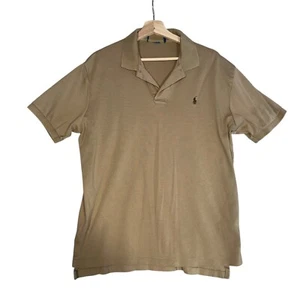 Polo Ralph Lauren Poloshirt Herren Gr. L hellbraun Kurzarm Kragen Performance Golf - Bild 1 von 2