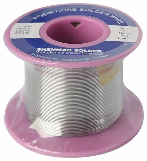 0.5mm Solder Roll 100g Rosin Core 60/40 Shenmao RS105 - image 1 of 1