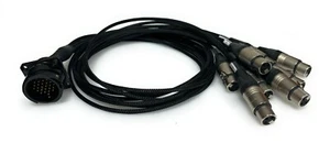 DG Systems - Connettore LK25 maschio da pannello a 8 XLR femmina - Made in Italy - Imagen 1 de 1