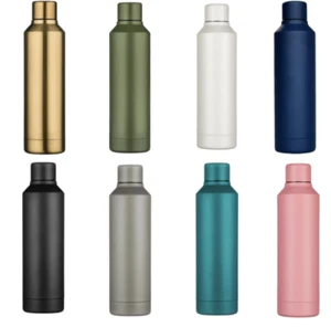 17oz 500ml Ecoffee Cup Reusable Stainless Steel Water Bottle Vacuum Flask - Picture 1 of 25