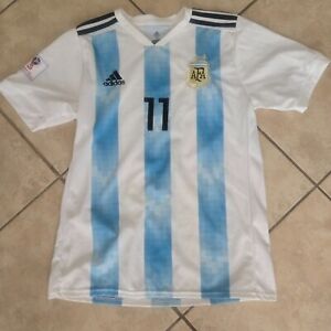 ARGENTINA RUSSIA 2018 PLAYER DI MARIA SOCCER JERSEY EXCELLENT CONDITION SIZE XL