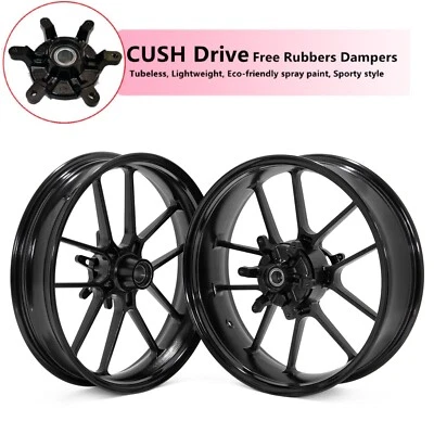 Tubeless 3.5/5.0'' Supermoto CUSH Drive Wheels for Husqvarna FE FC 125-501 14-24 - Image 1 of 4