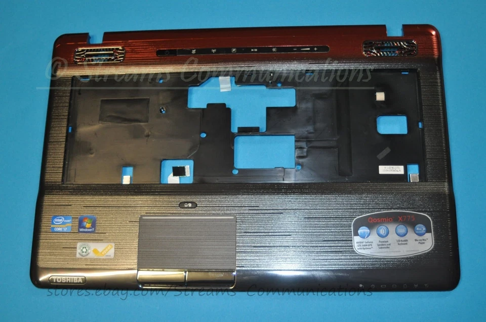 Reposamanos para portátil TOSHIBA Qosmio X770 X775 X775-Q7170 X775-Q7270 17,3" con panel táctil Foto 1 de 4
