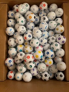 LOGO GOLF BALL-(12) 1 DOZEN UNCOMMON 2022 MODEL TRUVIS LOGO NEW READ DESCRIPTION - Picture 1 of 1