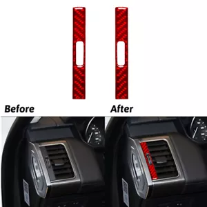Cubierta de ventilación de aire rojo tablero de fibra de carbono para Land Range Rover Sport 2014-2017 - Imagen 1 de 16