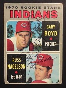 Gary Boyd & Russ Nagelson Signed 1970 Topps Baseball Card #7 2 Auto Autograph 2