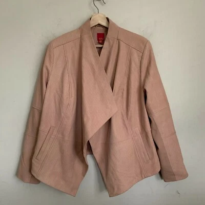 G.I.L.I./Got It Love It Jacket Mauve Leather Open Front Pockets Lined Size 20W - Image 1 of 4