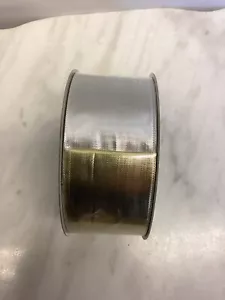 Kirkland Signature Wire Edge Silver Gold Reversible Solid Color 2.5"x50 yards - Picture 1 of 4