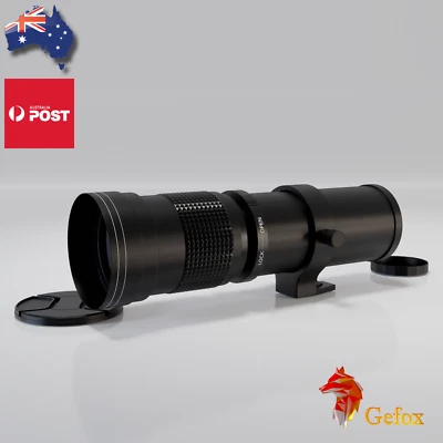 420-800mm Super Telephoto Zoom Camera Lens for Nikon Canon+T Mount + 2x Convert - Image 1 of 4