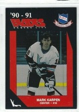 1990-91 Kansas City Blades (IHL) Mark Karpen