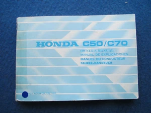 Honda C50 - C70 Operators Instruction Manual - 1977 ORIGNAL - Picture 1 of 1