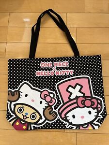 One Piece x Hello Kitty Tote Bag Sanrio 21x15.5inch