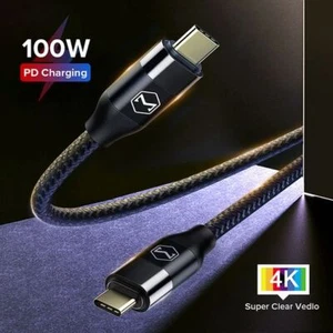Mcdodo USB 3.1 Gen2 TYPE C TO C 100W PD10Gbps Fast Charging Data Sync 2M cable - Picture 1 of 12