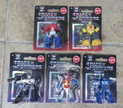 TRANSFORMERS G1 2024 Set of 5 Mini Action Figures Hasbro w/ Cards New NIP - Image 1 of 4