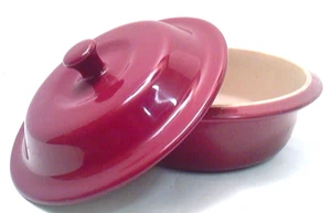 Pampered Chef~Steingut~Cranberry~Auflaufform~#1143~6 Tassen/1,5 L - Bild 1 von 12