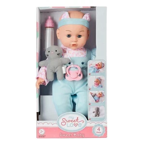 My Sweet Love Sweet Baby Doll Toy Set, 4 Pieces, Kitty - Picture 1 of 2