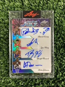 Patrick Ewing + Yao Ming + Dwight Howard + Artis Gilmore Auto Leaf Metal 1 Of 1 - Picture 1 of 2