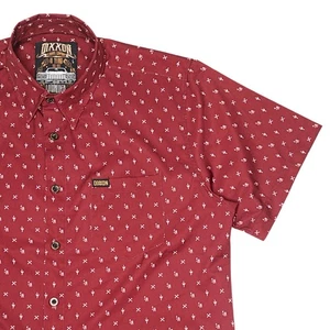 Dixxon Flannel Company LOWRIDER Shirt Men's Size L Red All Over Print - Picture 1 of 12