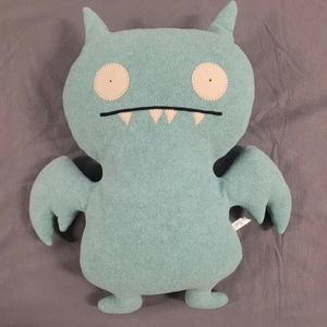 Vintage Ugly Doll Blue Ice Bat Plush Rare XL 20" Toy 2004 Tag Ugly Doll - Picture 1 of 5