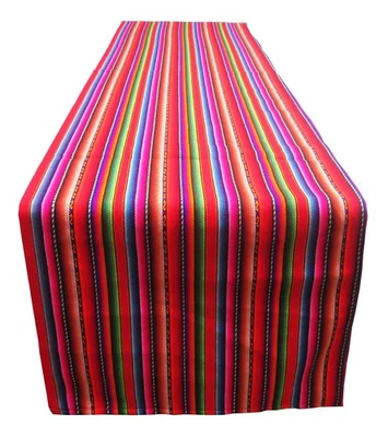 Table Runner Boho Seasonal Kitchen for Parties Weddings Picnic Birthdays Peru... - Image 1 of 3