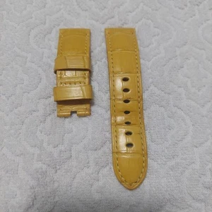 PANERAI Leather Belt Yellow 24mm/22mm - Picture 1 of 9