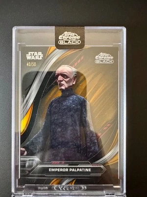 Refrator de ouro 2024 cromado preto Star Wars Emperor Palpatine #50 - Imagem 1 de 3
