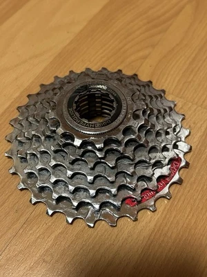 Vintage Shimano XT CS-HG90 Hyperglide 7 Speed 13-30T Cassette 90s MTB HG Retro - Image 1 of 4