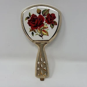 De Colección Portátil Pequeño Espejo Bolsillo Lápiz Labial Tocador Plegable Cartera Accesorio Años 60 🌹 - Imagen 1 de 13