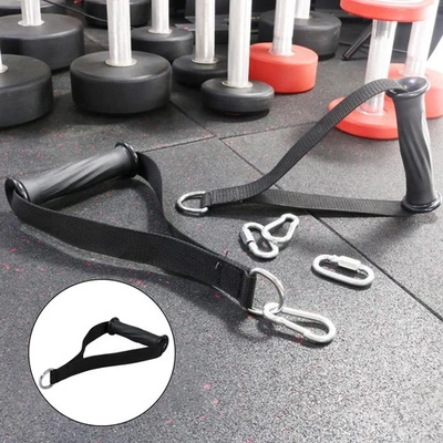 Universal Cable Machine Attachment Handles Body Fitness Attachment Stirrup - Image 1 of 4