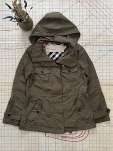 Burberry Brit Women’s Field Jacket Size XS Dark Green Full Zip - Picture 1 of 16