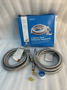 Smart Choice 6 Feet Stainless Steel Refrigerator Waterline Kit With One Extra - Picture 1 of 9