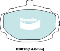 Bendix General CT Front Brake Pad Set for MG MGB GT D3 1.8L 18G Petrol 1965-1980 - image 1 of 1