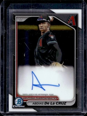 2024 Bowman Chrome Abdias De La Cruz Prospect Auto #CPA-ADL Diamondbacks - Image 1 of 2