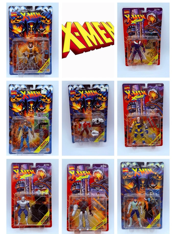 90'S TOYBIZ X-MEN MIXED ACTION FIGURE LOT OF 8 - MUTANT GENESIS/X-FORCE - NEW - Image 1 of 4