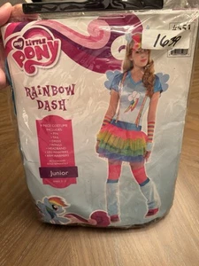 My Little Pony Rainbow Dash Costume - Junior Small Petite 3-5 9 Piece Costume! - Picture 1 of 7