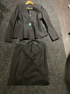 Paul Smith Skirt Suit Womens Black Blazer Jacket & Skirt - Picture 1 of 13