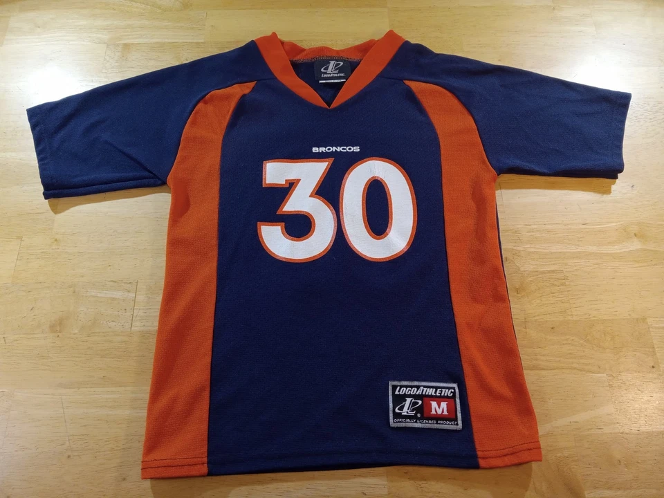 Винтажная спортивная футболка с логотипом Terrell Davis No30 Denver Broncos молодежная M 10/12 - Изображение 1 из 4