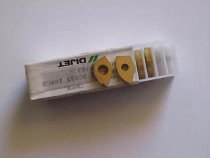 Lot of 10 DIJET Carbide Cutter Tool Inserts HCB-125T  JC355  - Picture 1 of 2